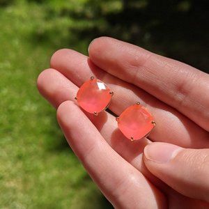 Gorgeous Coral "Gumdrop" Earrings by Kate Spade